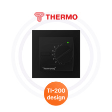 Терморегуляторы TI-200 Design Black Thermo | ЭТК Обогрев